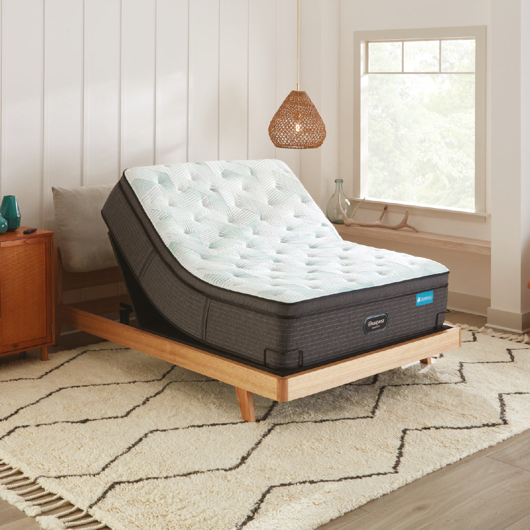 Colchón marca Simmons Beautyrest Harmony | Cayman Series One | Pillow Top | 13.5" | Escala 3.7